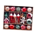 thumbnail image 2 of 45 Adornos Navideños en Bolas, Colgantes y Adornos para el Hogar, Jardín y Exteriores Rojo Verde Marrón, 2 of 9