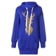 thumbnail image 4 of Sudadera con capucha de manga larga con bolsillo para mujer Fridja nbo2190, 4 of 5