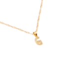 thumbnail image 2 of Dije Inicial Letra G Mini con Zirconia Chapa de Oro 18k Cadena Ametrinaa, 2 of 5