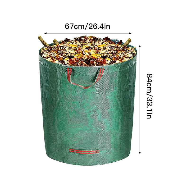 Lawn Trash Basket Eaf Weed Collection Bag Garden Garbage Bags Gardening Tool PP Durable Reusable Waterproof Leaves