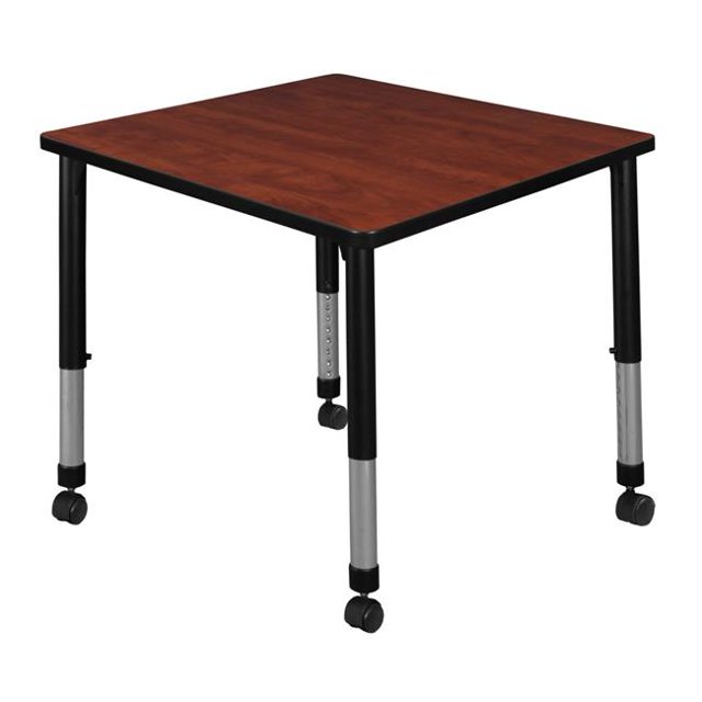Regency TB3030CHAPCBK Table de Classe Mobile Réglable en Hauteur Carrée Cerisier 30 Po