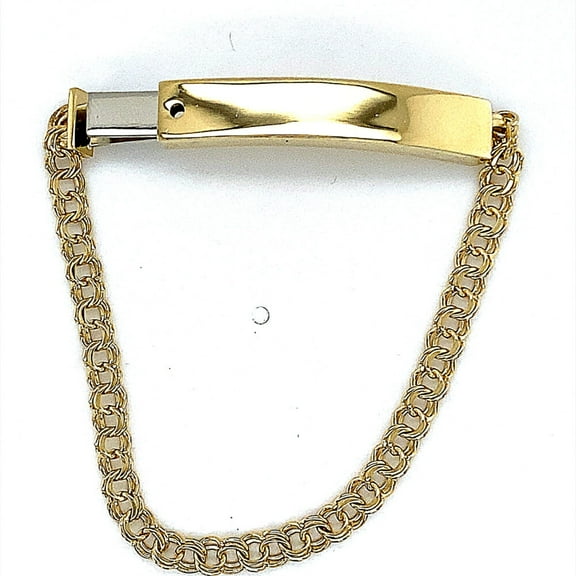 10K CHINO LINK ID BRACLET 6"