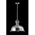 thumbnail image 4 of 804-17-14 Quorum Lighting Hinge - 1 Light Pendant in Transitional style - 16.5 inches wide by 15 inches high-Chrome Finish, 4 of 4
