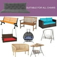 thumbnail image 3 of XXLYY Porch Swing Cushions, Waterproof Swing Replacement Cushions with Backrest and Ties, Garden Bench Seat Cushion, Outdoor Porch Patio Swing Non-Slip Chairs Pad, 3 of 8