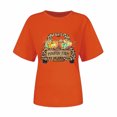thumbnail image 4 of Camiseta de manga corta con estampado de Acción de Gracias informal para mujer Fridja  zx2670, 4 of 6