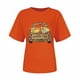 thumbnail image 1 of Blusa Informal Con Estampado de Acción de Gracias Para Mujer, Camiseta de Manga Corta Odeerbi  ODB151303, 1 of 6