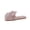 Pink, variant on Women's Bow Knot Flower Shape Slippers Satin Quilting Lining Open-Toe Indoor Soft Slip on Home Shoes Black