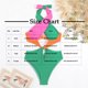 thumbnail image 3 of Karight Women's One Piece Swimsuit High Cut Out Bathing Suit Halter Criss Cross Colorblock Backless Swimwear Monokinis, 3 of 5