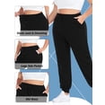 thumbnail image 6 of Plus Size Sweatpants for Women Drawstring Jogger Pants Loose Fit Elastic Waist Workout Lounge Pants with Pockets,1X-5X, 6 of 7