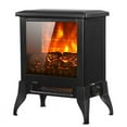 thumbnail image 4 of Clearance! 14 inch 1400w Freestanding Fireplace Fake Wood / Single Color / Heating Wire / One Rocker Flame Switch Button / One Rocker Heating Switch Button, 4 of 9
