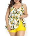 thumbnail image 2 of Feimerou Women Plus Size Tankini Bathing Suits Modest Two Piece High Waisted Tummy Control Swimsuits Flowy Swim Top with Boyshorts, 2 of 7