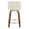 thumbnail image 3 of LumiSource Toriano 24" Fixed-Height Counter Stool - Set of 2, 3 of 6