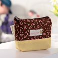 thumbnail image 1 of Cute Zipper Canvas Pencil Case Cute Portable Key small key Coin Purse Makeup Bag, 1 of 1