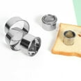 thumbnail image 4 of 11pcs Biscuit Mold Stainless Steel Round Dough Cutter Dumplings Skin Mold Kitchen Cookie Cutter Set Baking Circle Pastry Mould, 4 of 7