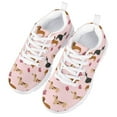 thumbnail image 3 of Pzuqiu Dachshund Little Kids Tennis Shoes Girls Size 13 Lightweight Walking Shoes Breathable Mesh Sneakers Running Shoes Lace Up, 3 of 5