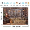 thumbnail image 4 of Western Cowboy Backdrop Wooden Village Door Photograph Backdrop West House Barn Background Vintage Kids Boy Baby Shower Birthday Party Decoration Backdrop Farm Man Birthday Retirement Backdrop 7X5FT, 4 of 7