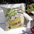 thumbnail image 5 of SZTXJ Autumn Cushion Covers 18" x 18" Set of 4 Outdoor Decor Pillow Case Autumn Lemon Gnome Linen Cushion Cover for Thanksgiving Day, Sofa and Home De, 5 of 5