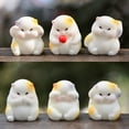 thumbnail image 2 of Cheers 6Pcs/Set Hamster Ornement Belle Exquise Résine Fée Adorable Figurines Animales pour Étagère, 2 of 7