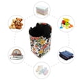 thumbnail image 7 of Yayeee Freestanding Laundry Hamper with Handle Collapsible Large Storage Basket for Clothes, Black Flowers Pattern, 7 of 7
