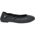 thumbnail image 2 of Minnetonka Women's Suede Anna Ballerina Flat, Black 5.5, 2 of 5