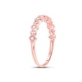 thumbnail image 3 of 10kt Rose Gold Womens Round Diamond Stackable Band Ring 1/6 Cttw, 3 of 5