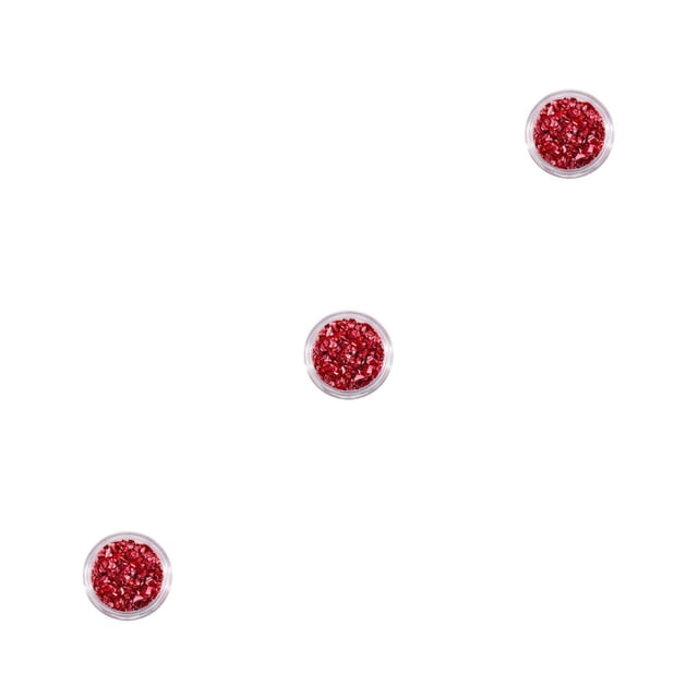 Piedras de vidrio triturado Qarigey decoración 3D Color Rojo brillante