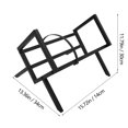 thumbnail image 2 of OULII Vinyl Display Album Record Display Rack Iron Black Chic and Modern 1Pack, 2 of 8