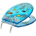 thumbnail image 2 of Toilet Seat Cover Fish Blue 17'', 2 of 2