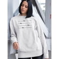 thumbnail image 2 of Love Rope Daisies Sweatshirt Women -Image by Shutterstock, Female 5X-Large, 2 of 4