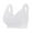 White, variant on Front Closure Wireless Bras for Women Full Coverage No Underwire Comfort Lift Bra with Wide Straps Plus Size