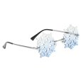 thumbnail image 3 of Gafas terre divertidas gafas terre novedosas gafas Snowfake para disfraces suministran gafas de sol de copo de nieve, 3 of 5