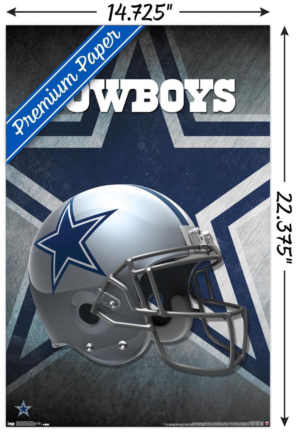 NFL Dallas Cowboys - Helmet 16 Wall Poster