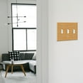 thumbnail image 6 of WIRESTER 3-Gang Toggle Wall Plate/Switch Plate Cover, Bamboo Wood Texture, 6 of 6