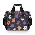 thumbnail image 7 of FORMRS Insulated Cooler Bag 24 Cans Capacity Soft Leakproof Lunch Box with Side Pockets, Orange Halloween Ghosts, 7 of 7