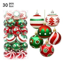 30 Pieces Christmas Balls Xmas Tree Ornaments Balls Colorful Ball Decoration Pendant for Holiday Party Decor