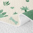 thumbnail image 5 of Erosebridal Ancient Cartoon Dino Bed Spread Queen,Green Tropical Botanical Leaf Queen Coverlet Set For Boys,3-Piece, 5 of 7