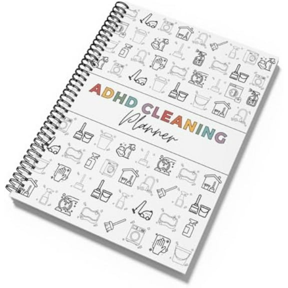 ADHDS Cleaning and Organizing Tool Kit, ADHDS Cleaning Planner, Focus-Friendly Cleaning Schedule Notebook, Home Cleaning Schedule Checklist, Organizing Tips, Family Chore Chart