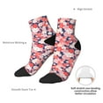 thumbnail image 6 of Sigee Japanese Cherry Blossoms for Crew Soft Moisture-wicking Socks ,Cushion Moisture Wicking Boot Socks for Men and Women, 6 of 7