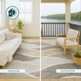thumbnail image 5 of Addison Rugs Chantille Indoor/Outdoor Transitional Waves Ivory Machine Washable Rectangle Rug, 10' x 14', 5 of 10