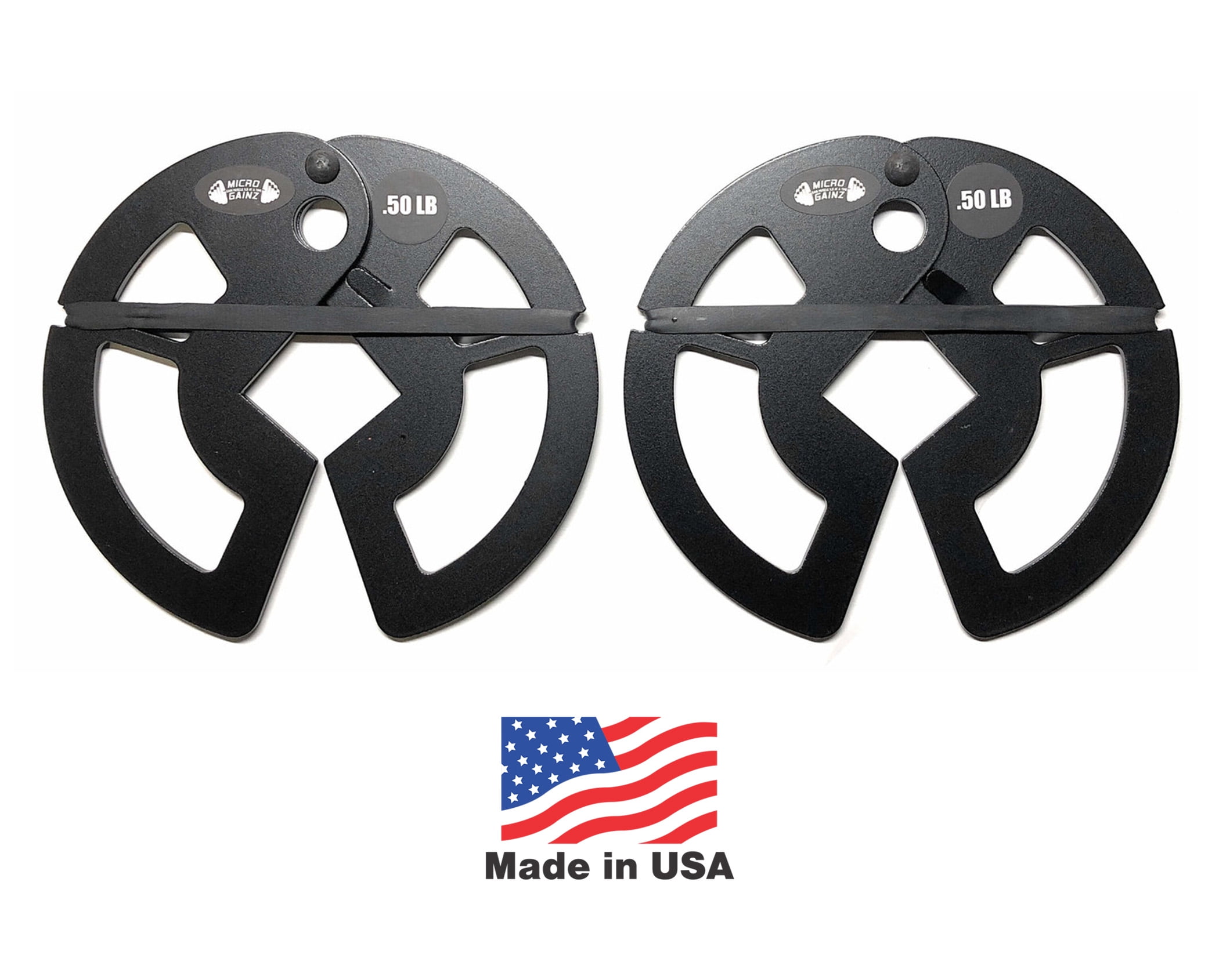 Micro Gainz .50LB Pair of Dumbbell Fractional Weight Plates Designed