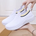 thumbnail image 4 of NexTorq Women's Walking Tennis Shoes Slip On Sneaker Comfortable Lightweight Casual Athletic Gym Shoes White 40, 4 of 9