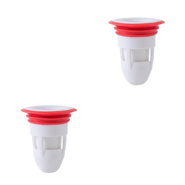 Billuyoard Cubierta de drenaje Núcleo Baño Cocina Anti-obstrucción Colector de tubería de agua Anti-olor 3.7-5.2cm Filtro de filtro de Blanco 2piezas