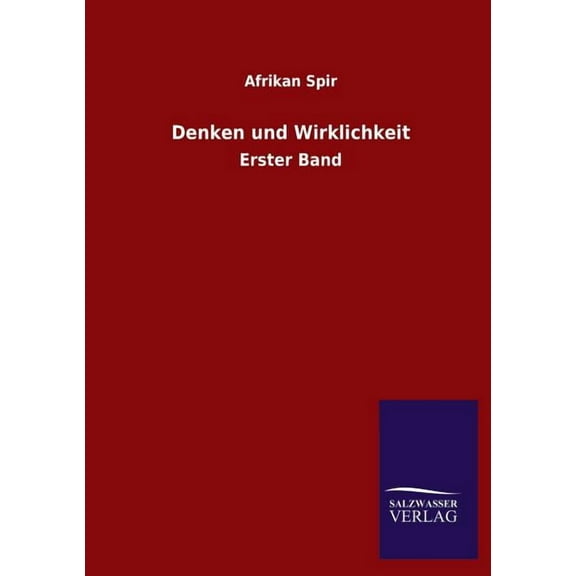 Denken Und Wirklichkeit
