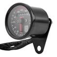 thumbnail image 3 of Odómetro digital universal para motocicleta velocímetro tacómetro con indicador LED negro, 3 of 11