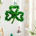 thumbnail image 3 of WYBXZ St. Patrick's Day Garland, Artificial Tinsels Shamrock Shape Garland, Green Hanging Garland Banner for St. Patrick's Day Wall Home Decoration, 3 of 8