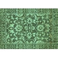 thumbnail image 1 of Ahgly Company Machine Washable Indoor Rectangle Abstract Turquoise Blue Modern Area Rugs, 7' x 10', 1 of 4