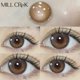 thumbnail image 3 of MILL CREEK-lentes de contacto de Color marrón para miopía, lentes con dioptrías para agrandar, maquillaje de potencia cosmética brillante para ojos, uso anual, 3 of 4