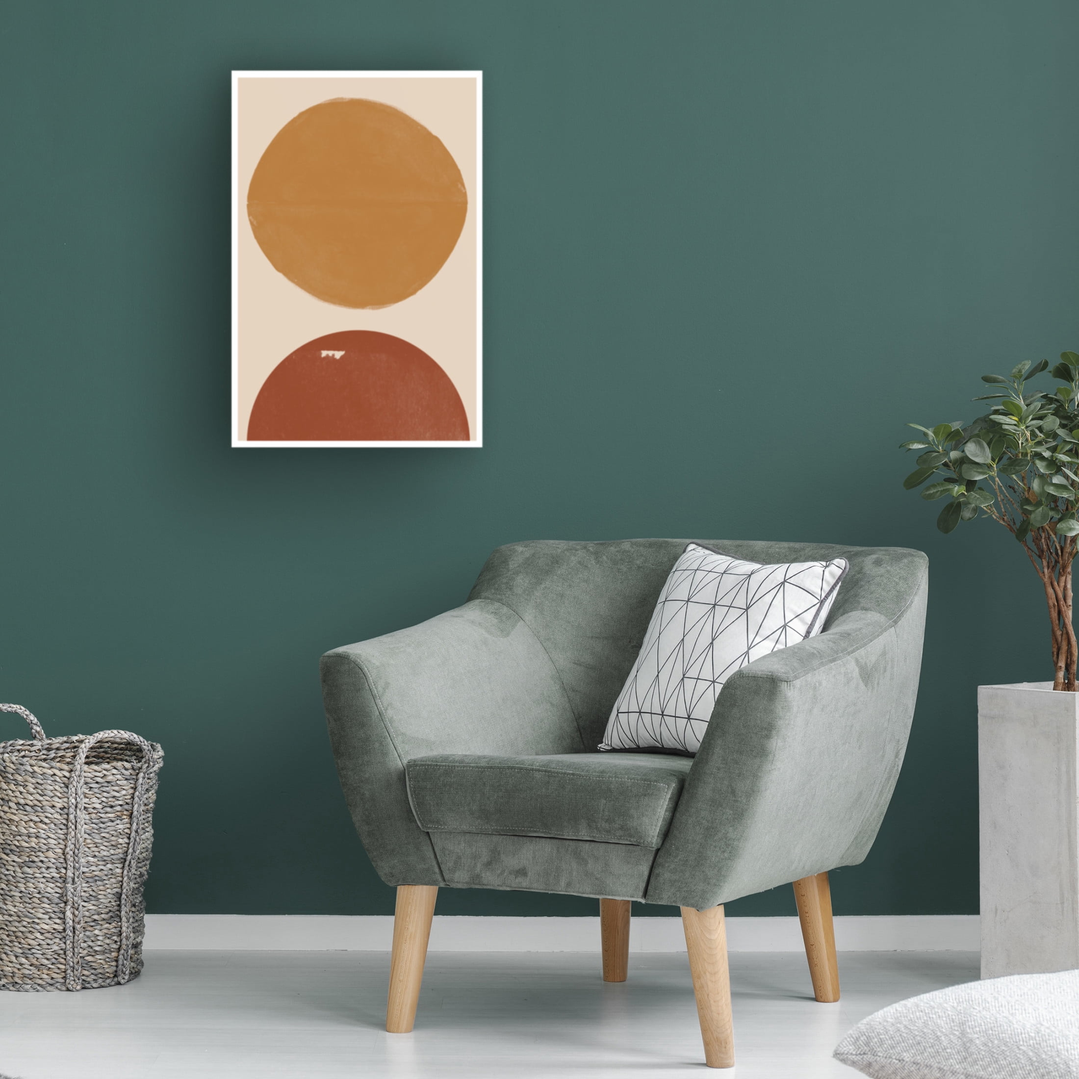 Trademark Fine Art THE MIUUS STUDIO Burn Orange Composition Canvas Wall Art