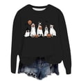 thumbnail image 3 of Dog Ghost Halloween Sweatshirts for Women 2025 Long Sleeve Crewneck Cute Dog Pumpkin Graphic Sweatshirt Pullover Tops, 3 of 5