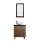 thumbnail image 1 of Mueble Gabinete para Lavamanos de Ovalín para Baño Moderno Minimalista De Piso o Flotante Negro Mate/Nogal Neo Decomobil GAB-6040-NM/NN, 1 of 5
